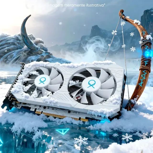 Placa de vídeo AMD RX 580 8gb branca  - Foto 3