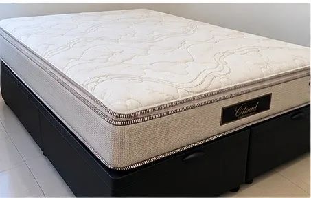 Cama Box Baú Queen + Colchão Molas Ensacadas - 4 Meses de Uso - Foto 3