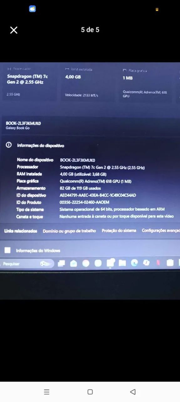 Notebook Samsung Galaxy Book. - Foto 4
