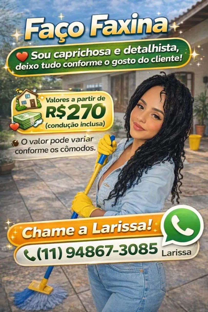 Faço faxina 