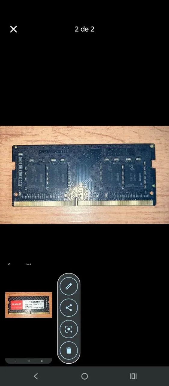 Memória 8gb dd4 notebook funcionando perfeitamente  - Foto 2
