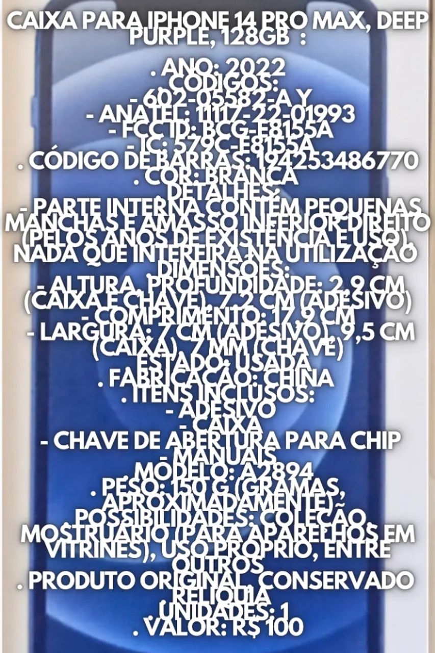 Caixa para iPhone 12 mini Black 64GB Original Usada - Foto 5