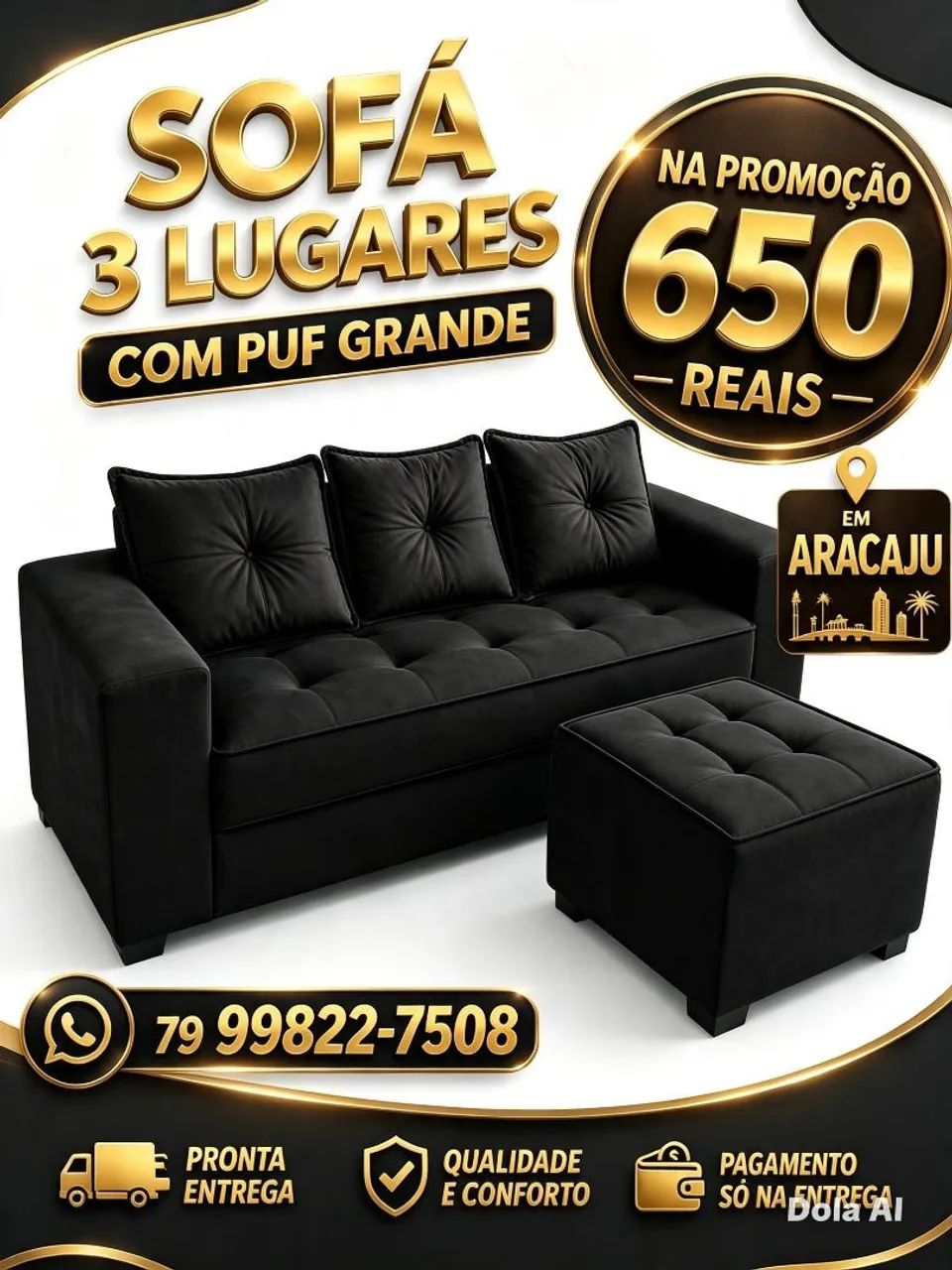 Conjunto de sofá 600, sofá retrátil 837 sofá de canto 837 - Foto 5