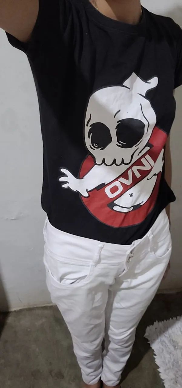 Calça branca 38 em boas condições  - Foto 3