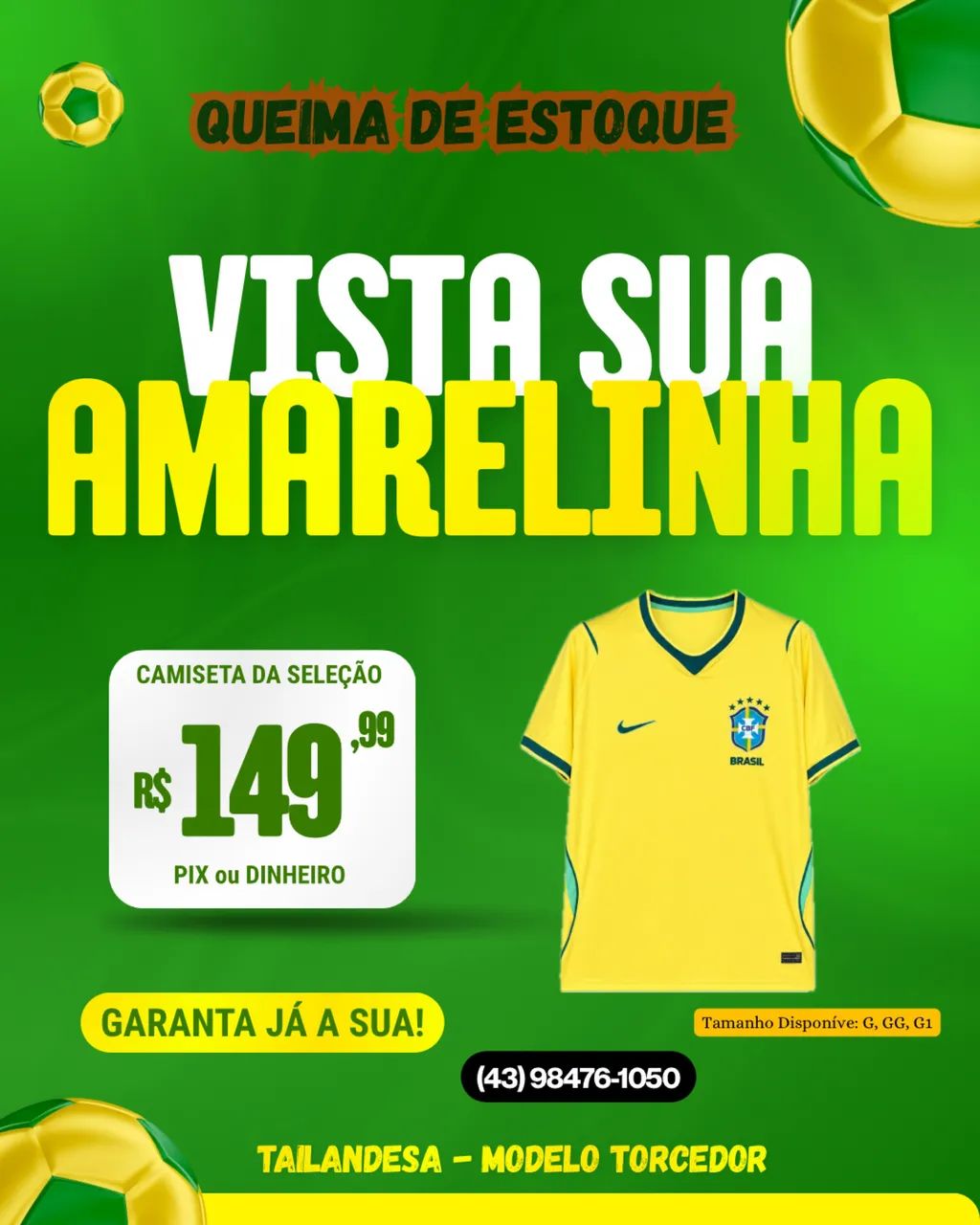 Camiseta do Brasil 2026
