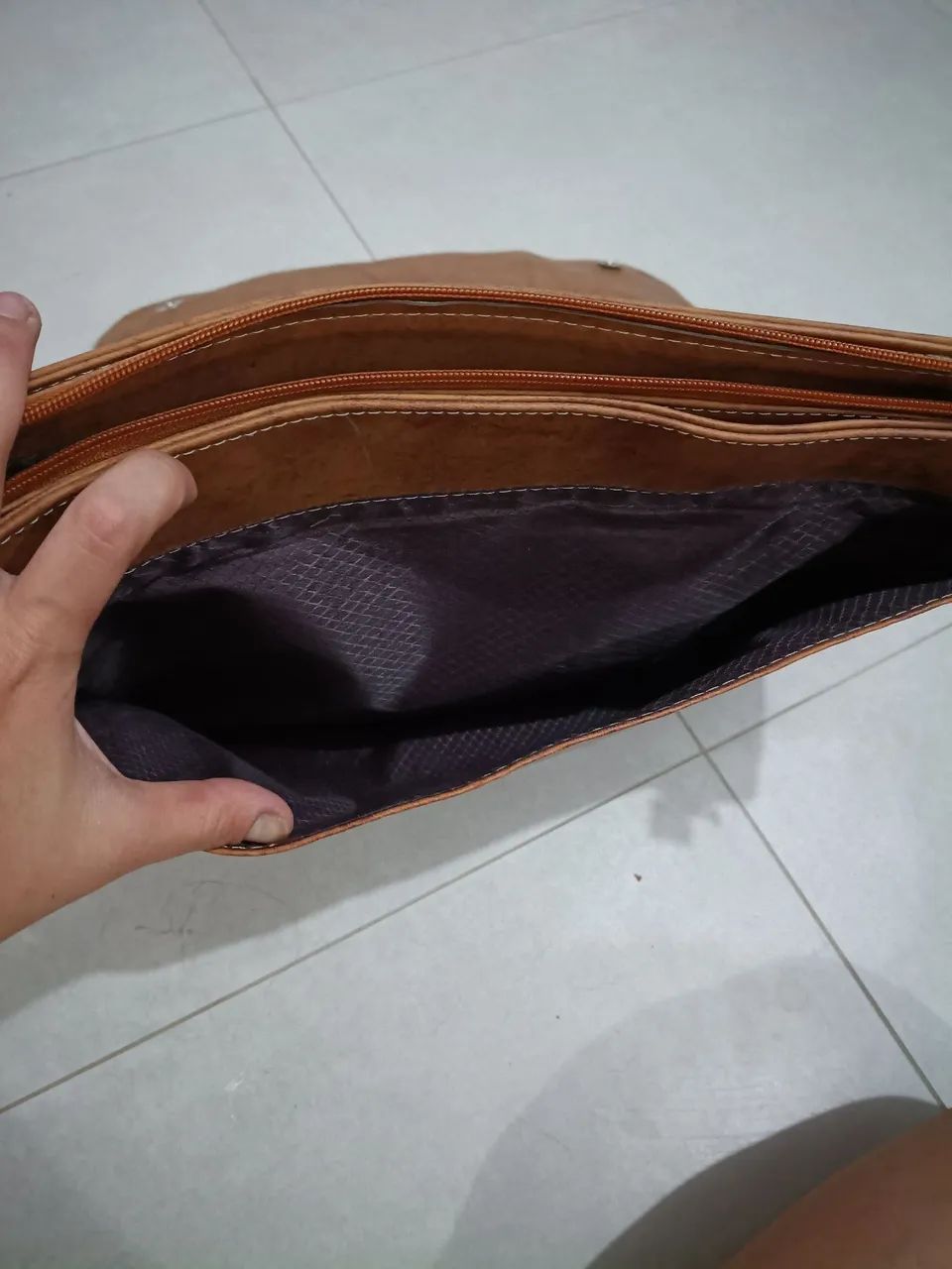 Bolsa em couro legítimo  - Foto 4