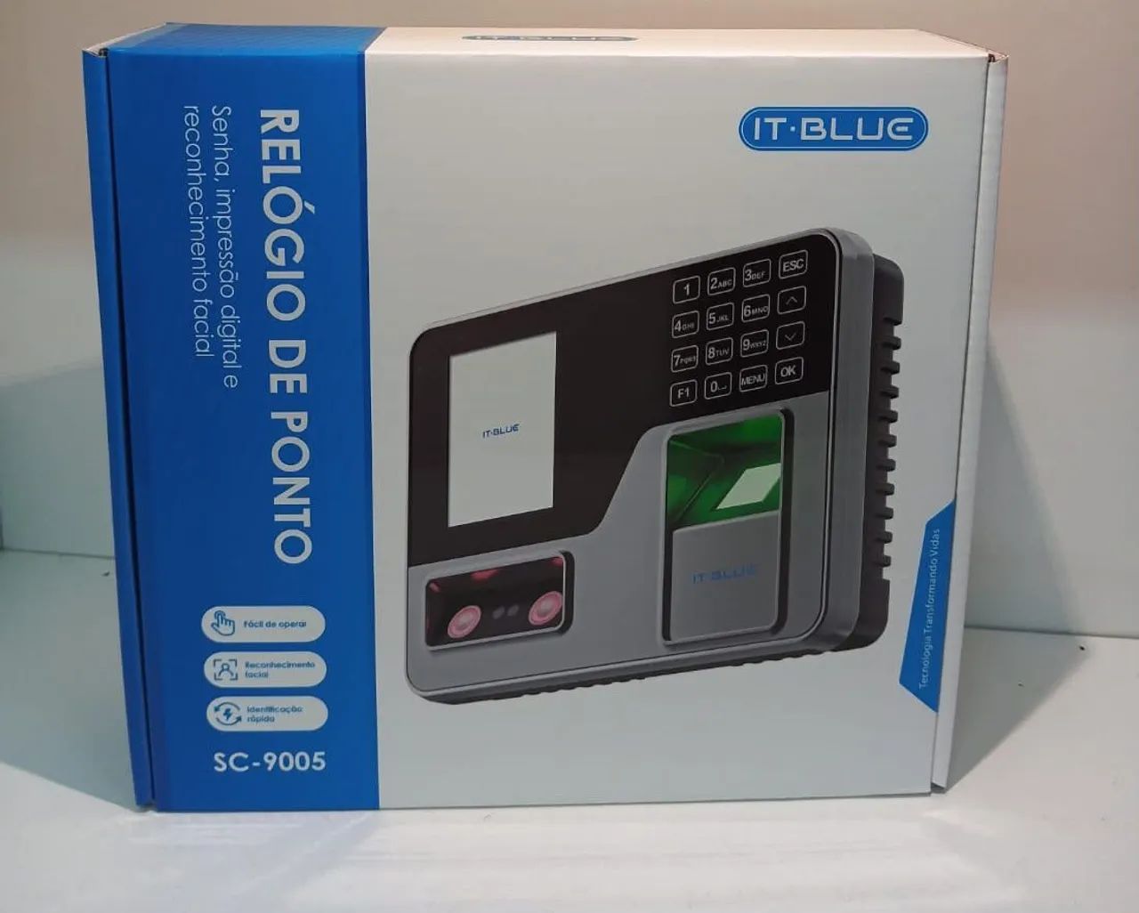 Relógio de ponto eletrônico e facial 