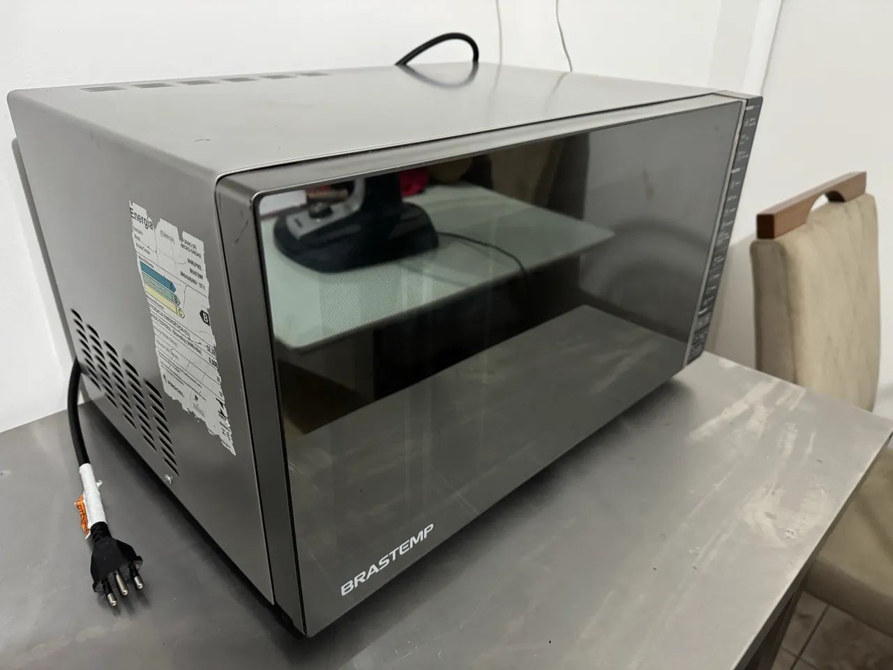 Microondas 110v Brastemp Inox - Foto 3