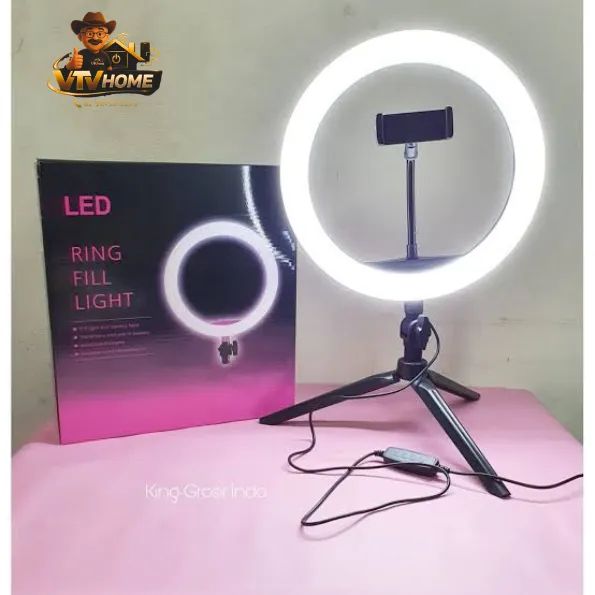 Ring Light 16 Cm Com tripe e Suporte Celular + Entrega Inclusa 