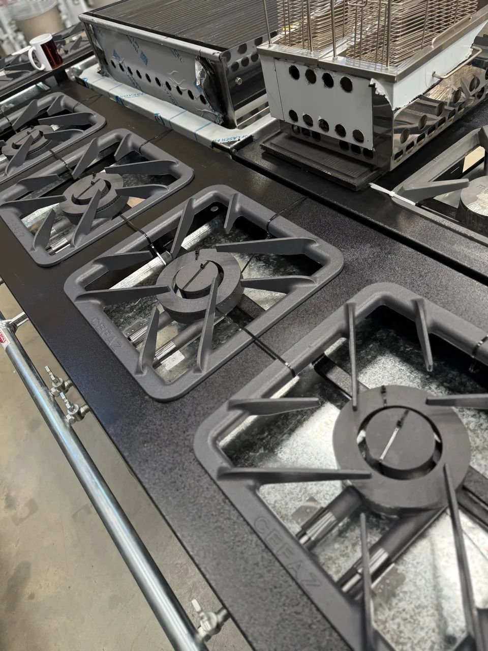 FOGÃO IND 4 BOCAS LINHA 4QD BP GOLD 40X40 - CEFAZ - Foto 4