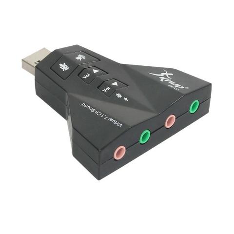 Adaptador Placa De Som 7.1 Usb 2.0 P2 P/ Fone/microfone Knup - Foto 5