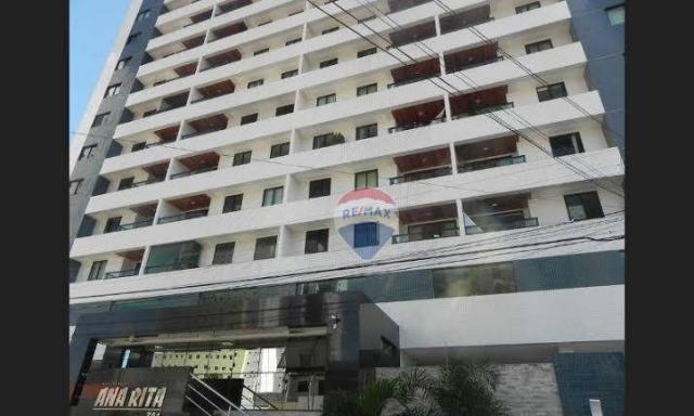 Apartamento com 3 dormitórios para alugar, 122 m² por R$ 2.400,00/mês - Manaíra - João Pes