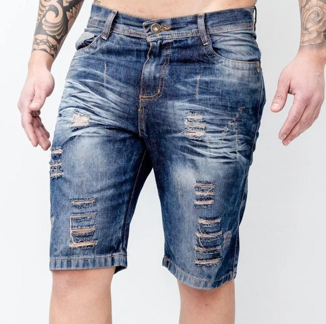roupas masculinas bermudas jeans