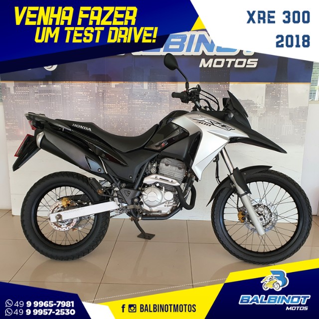 XRE 300 2018 PRETA