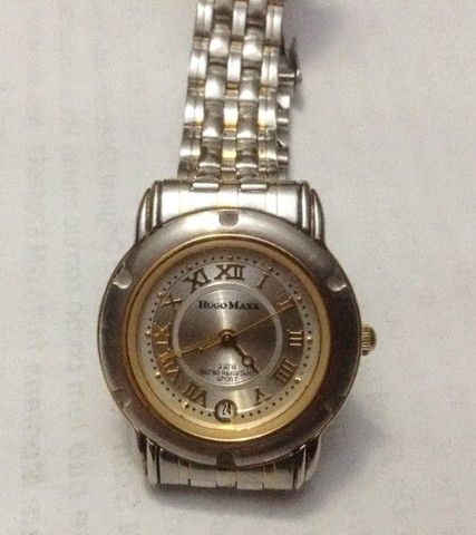 Lindo Relógio 23K Gold Pl  Hugo Maxx Pzfm 692 Eurodesign Autenthic. Unissex - Foto 3