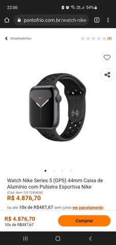 apple watch 5 ponto frio