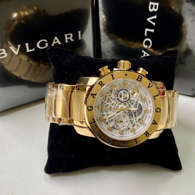 relógio bvlgari esqueleto