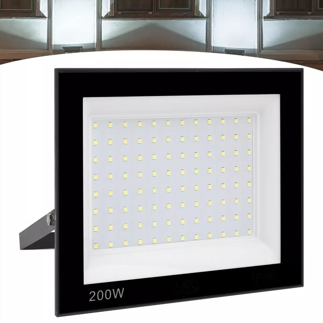 Luminária Refletor LED 200w Quadras 