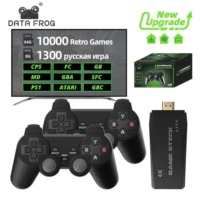 Vídeo Game Retro Game Box 34000 Jogos 64gb 2 Controles Sem Fio Premiun