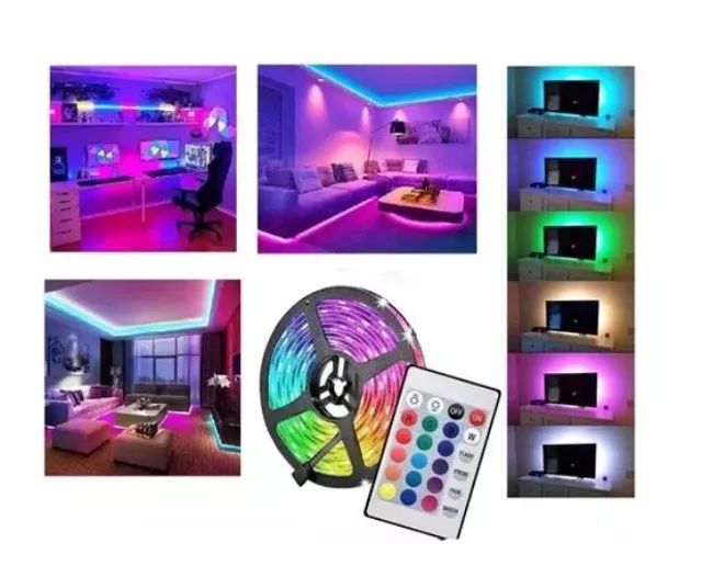 Fita Led 5050 Rgb Usb 3m Tv E Pc 5 volts