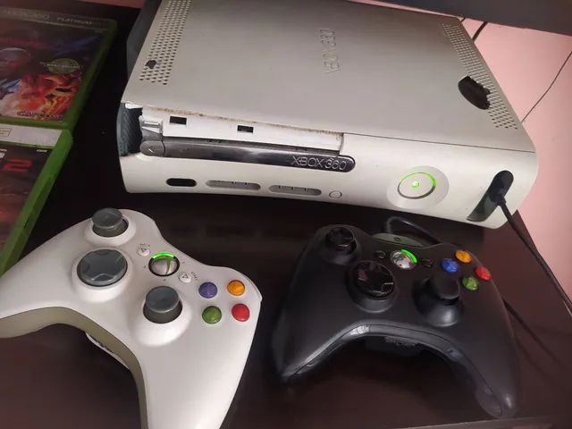 Xbox 360 // Bloqueado e Novo c/ 6 jogos e controle - Videogames