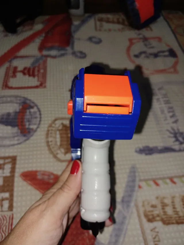 Pistolas Mega Nerf Balas Incluídas Azul, Brinquedo Nerf Usado 49272840