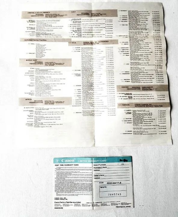 Colecionáveis - Folhetos Canon - Vintage - Anos 70 - Foto 2