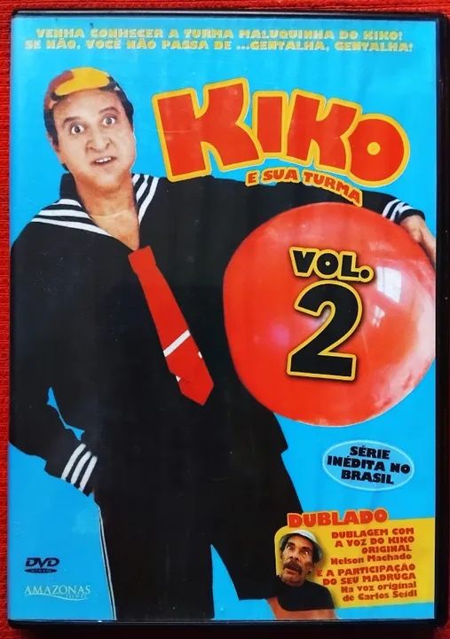 Série Comédia DVD Kiko  e Sua Turma Chaves (Midia seminova)