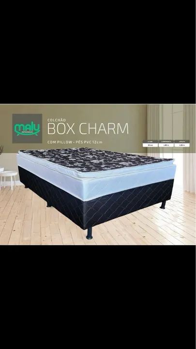 Colchão Box Charm - Com Pillow Topcama  - Foto 2