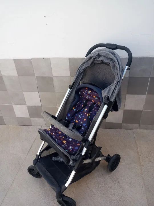 Kit Carrinho de Bebê com Bebê Conforto Safety 1st - Travel System-usado - Foto 2