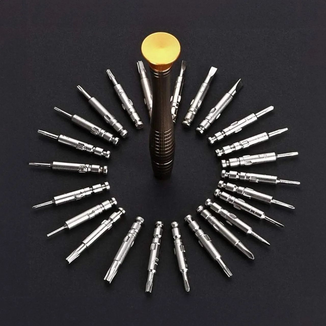 Jogo De Chaves De Precisão 25 Peças Aço Manutenção Celular Eletrônicos Notebook  - Foto 6