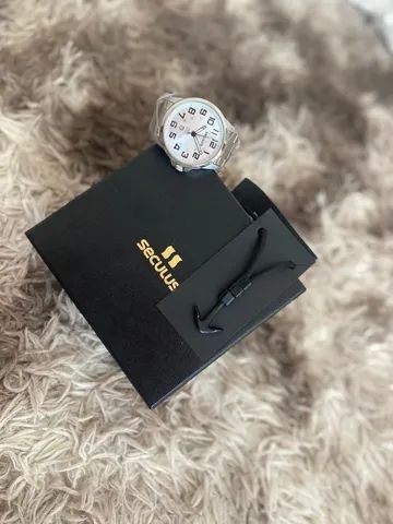 Relógio Prata Masculino Seculus