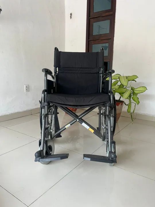 SUPER PREÇO Cadeira De Rodas Adulto Dobrável 120 Kg 48 Cm D400 Dellamed