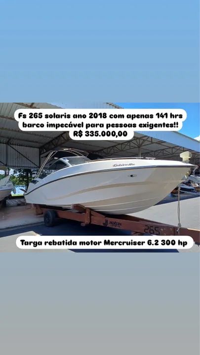 Lancha Fs 265 Solaris