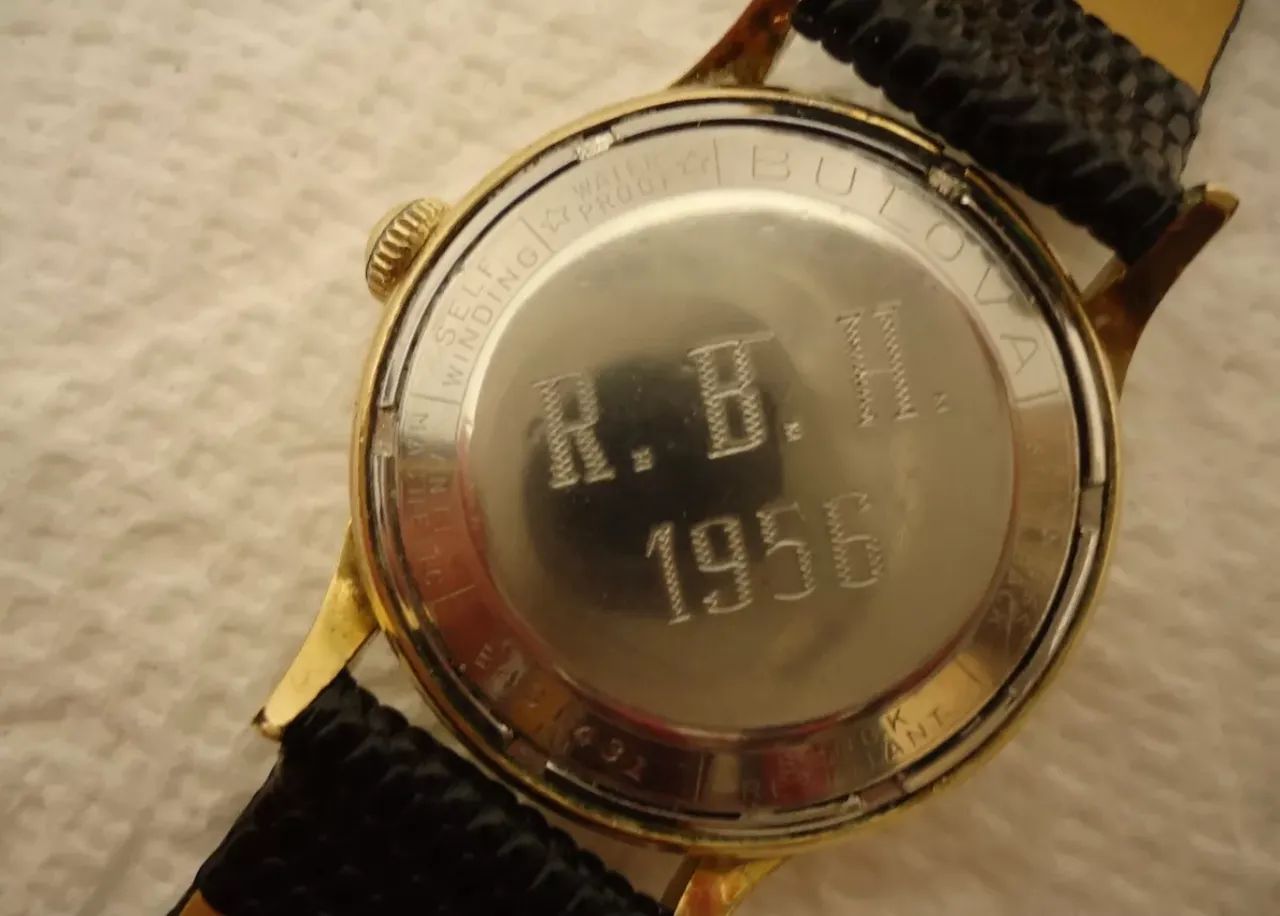 1956 Relógio BULOVA Royal Clipper Selfwinding automático raro antigo ano 1957 - Foto 3