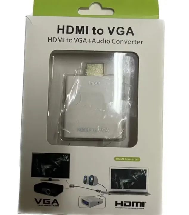 Conversor HDMI para VGA + Áudio
