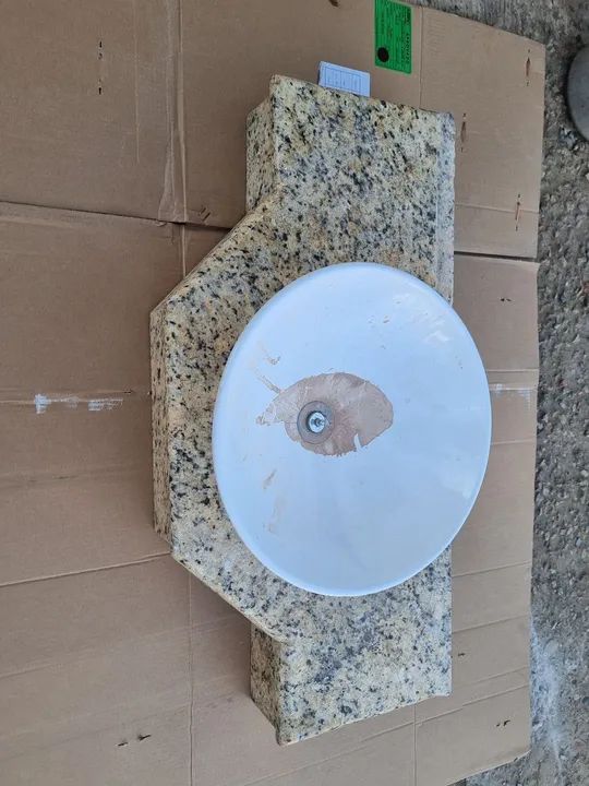 Pia lavatório com cuba sobrepor  - Foto 2