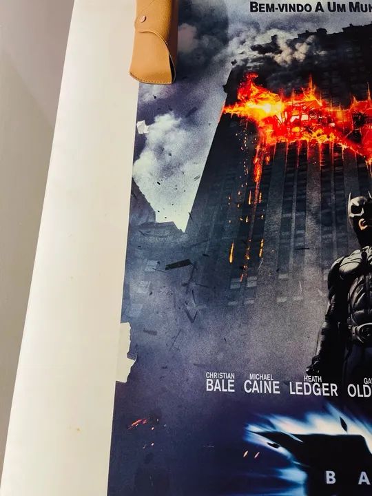 Pôster original de locadora O Cavaleiro das Trevas (Coringa e Batman) - Foto 4
