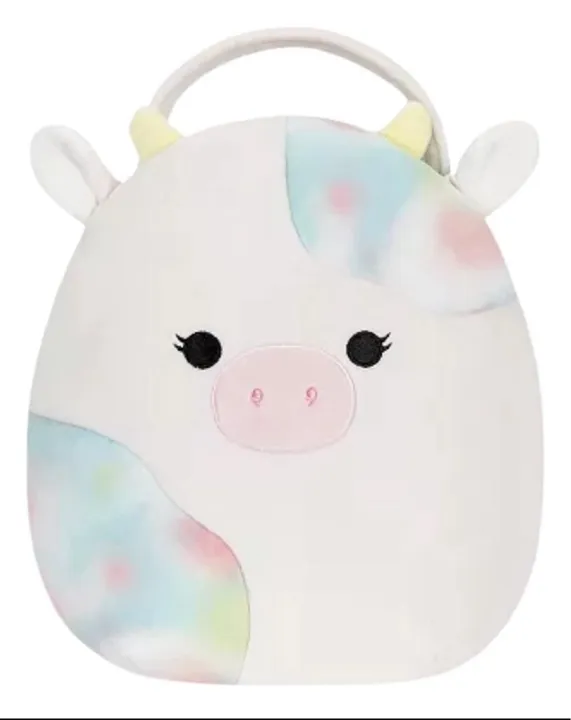 Squishmallows Candes- Pelúcia de Vaca (balde)