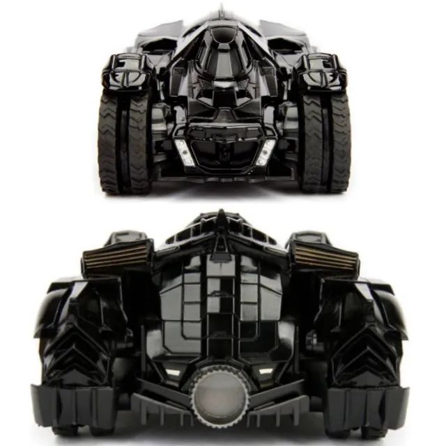 black friday Batmóvel Arkham Knight + Figura Batman em Metal - Miniatura Jada toys 1/24 - Foto 3