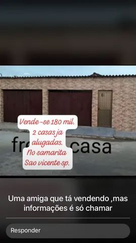 Captação de Casa a venda na Rua Monte Sião, Samarita, São Vicente, SP