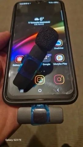 Microfone Lapela recarregável 2 microfones IOS Iphone - Foto 4