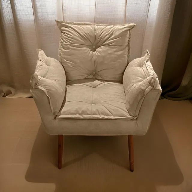 Poltrona Super Luxo - Na compra de duas unidades, ganhe um puff tripé!! - Foto 3