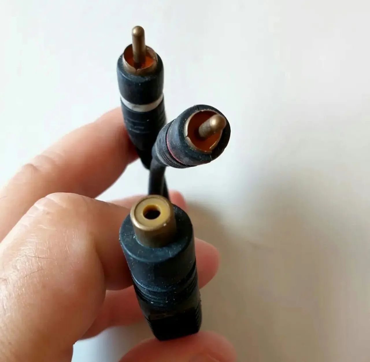 Cabo Y RCA Macho para 1 Fêmea Áudio Estéreo usado - Foto 2