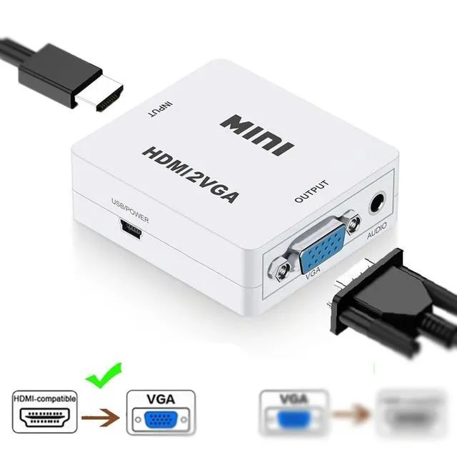 Conversor HDMI para VGA com Áudio