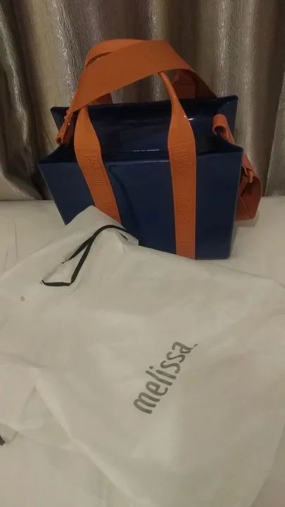 Bolsa melissa Dulce bag azul grande tote  - Foto 3