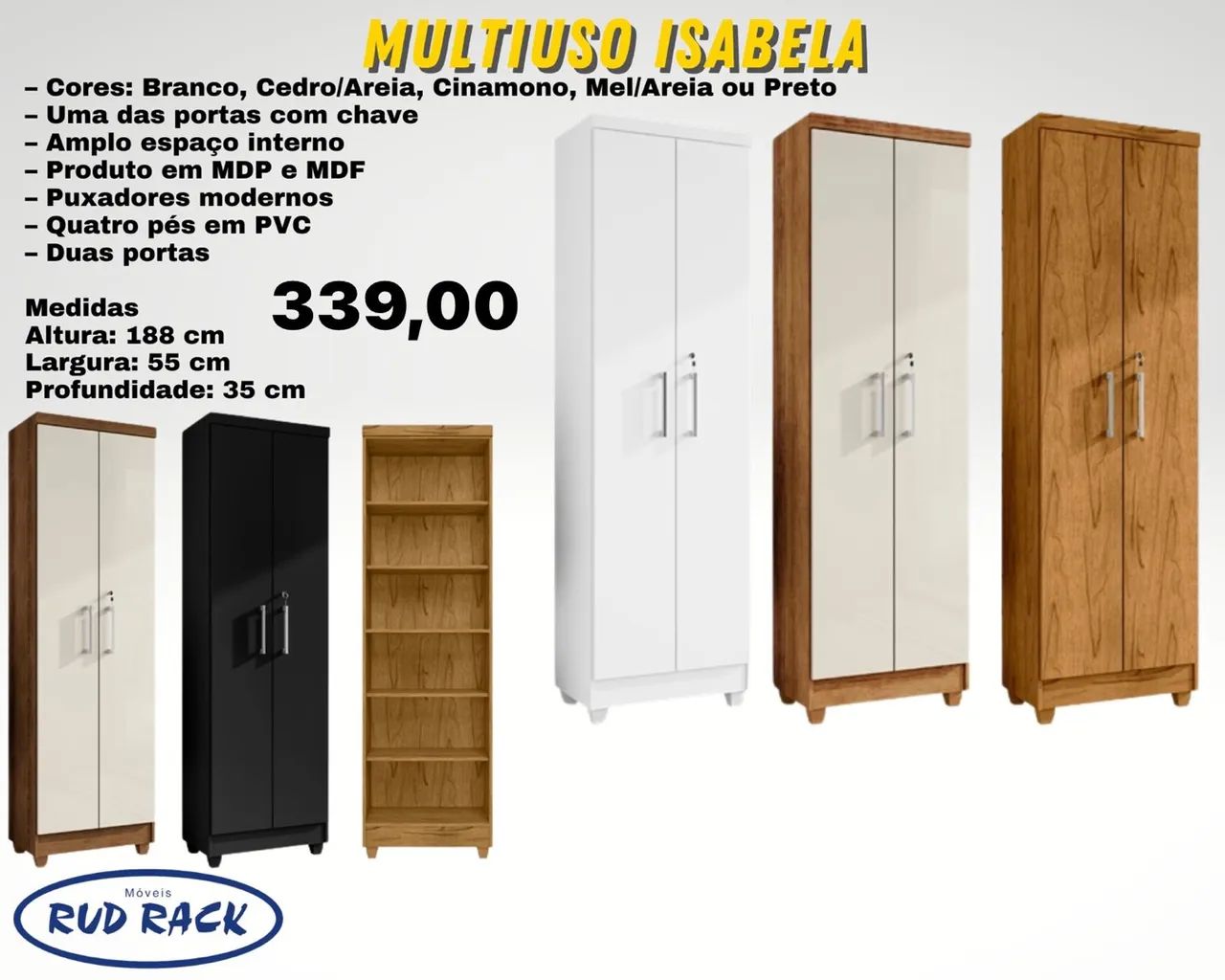 Sapateira multiuso Isabele - FRETE GRÁTIS 