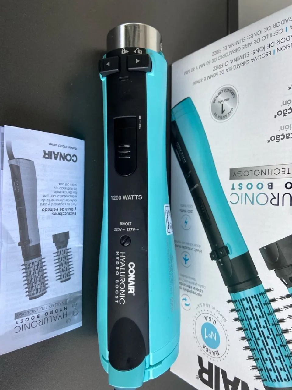 Escova Secadora Rotativa Rotating Hyaluronic Conair - Polishop