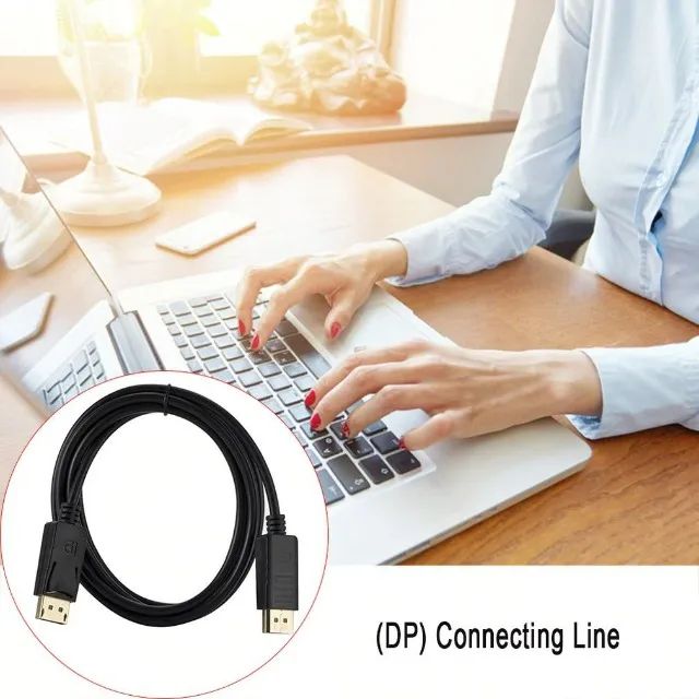 Cabo Displayport Para Displayport Com 1,8m - Foto 4