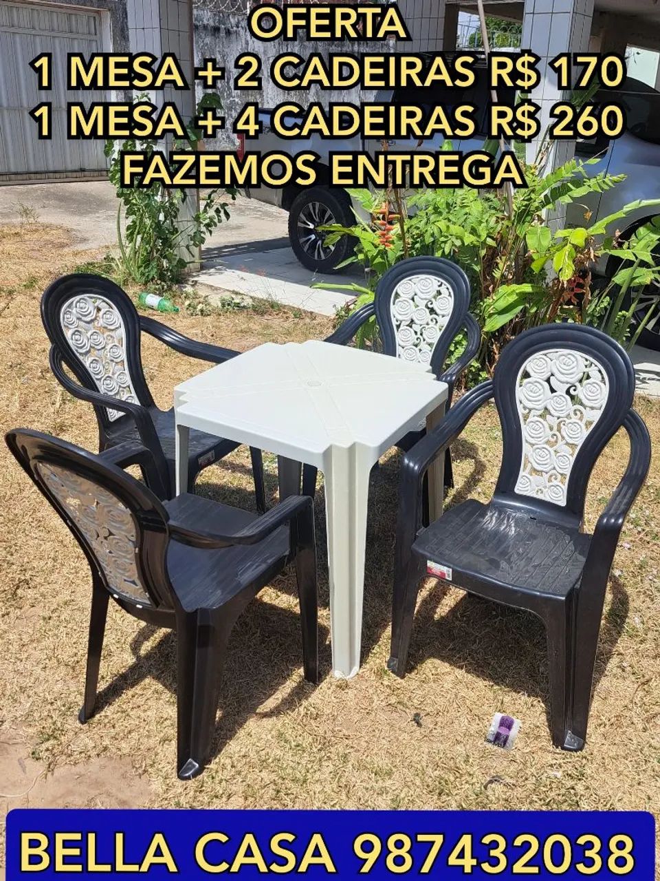 CADEIRA JACARECICA PRETA MT4S ENTREGA HOJE